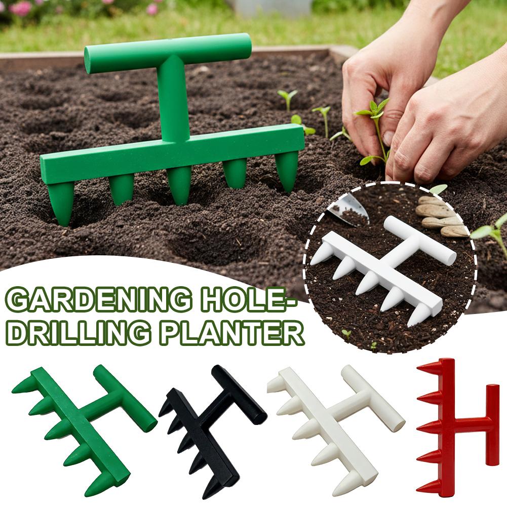 Gardening Tools Vegetables - Perforateur de semis pour jardinage, Perforateur